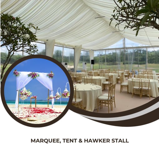 Marquee Tent and Hawker Stall