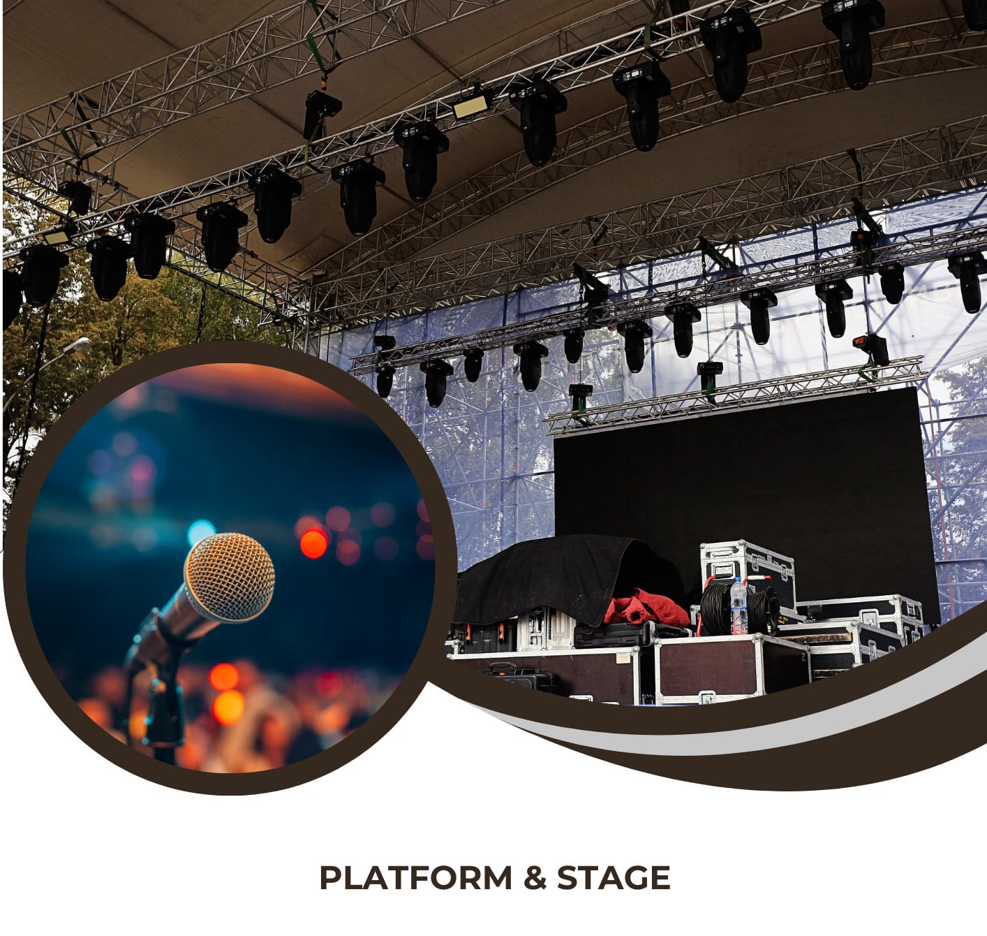 Backdrop Platform and stage